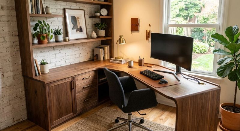 Built In Desk Installation in Frederick, MD