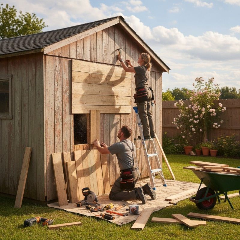 Shed Damage Repair in Kansas City, KS