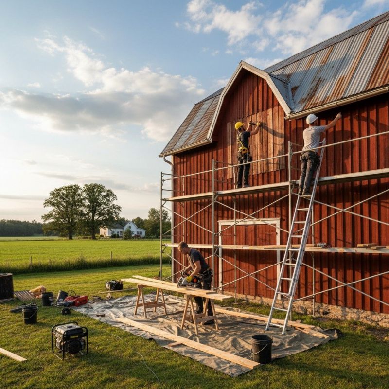 Barn Wall Repair in Alpharetta, GA