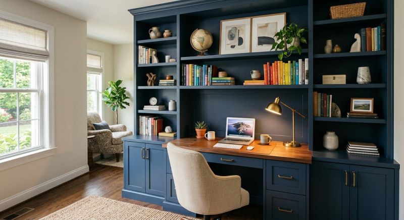 Built In Desk Installation in Durham, NC