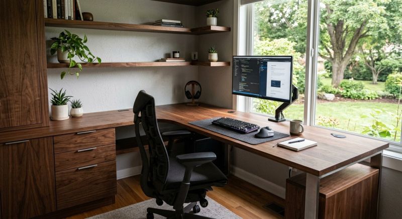 Built In Desk Installation in Woodbridge, VA