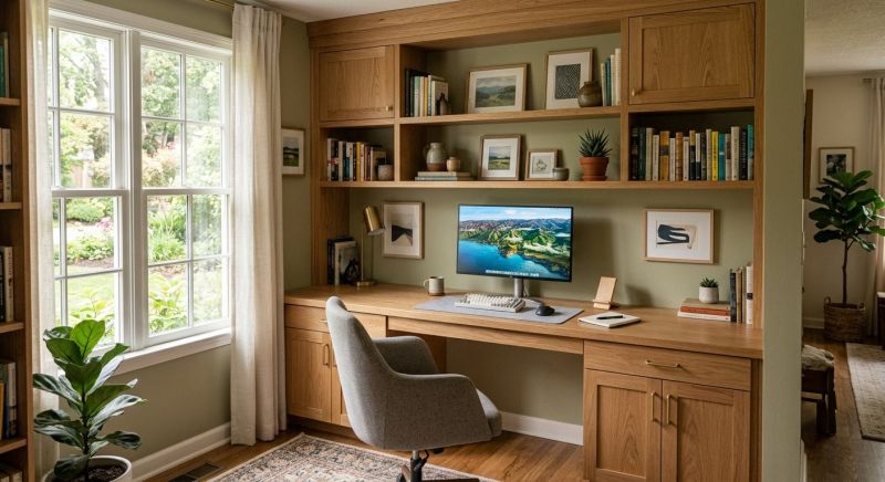 Built In Desk Installation in Winston Salem, NC