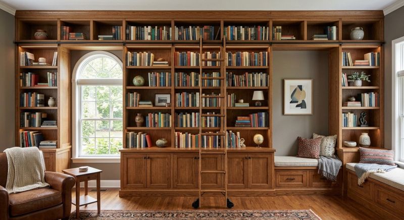 Custom Bookshelves Installation in Greensboro, NC
