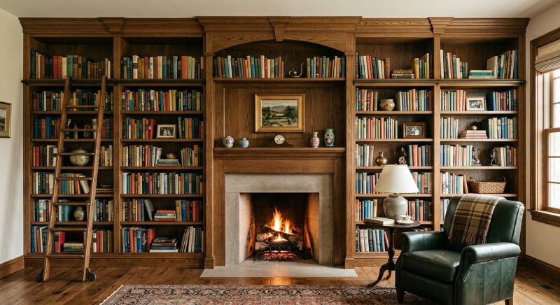 Fireplace Shelves Installation in Woodbridge, VA