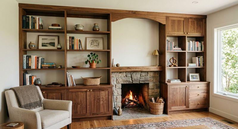 Fireplace Shelves Installation in Greensboro, NC