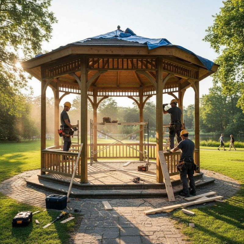 Gazebo Roof Repair in Overland Park, KS