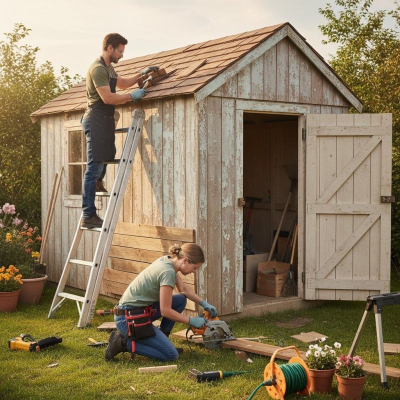 Wood Shed Repair in Kansas City, KS